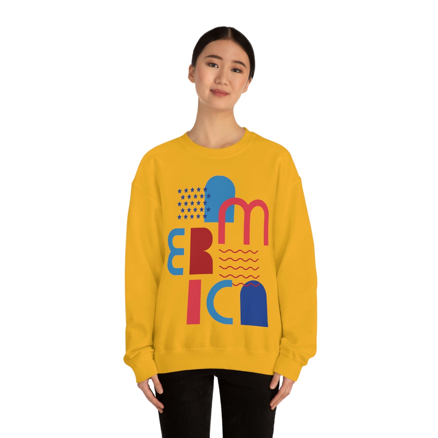 America Crewneck Sweatshirt Looking Fabulous!