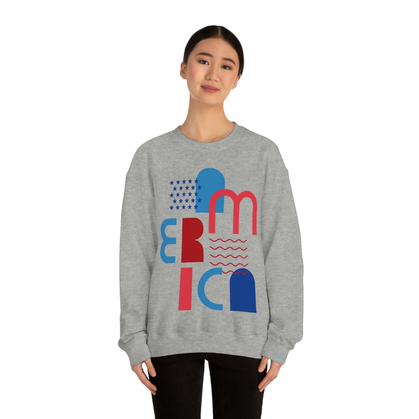 America Crewneck Sweatshirt Looking Fabulous!