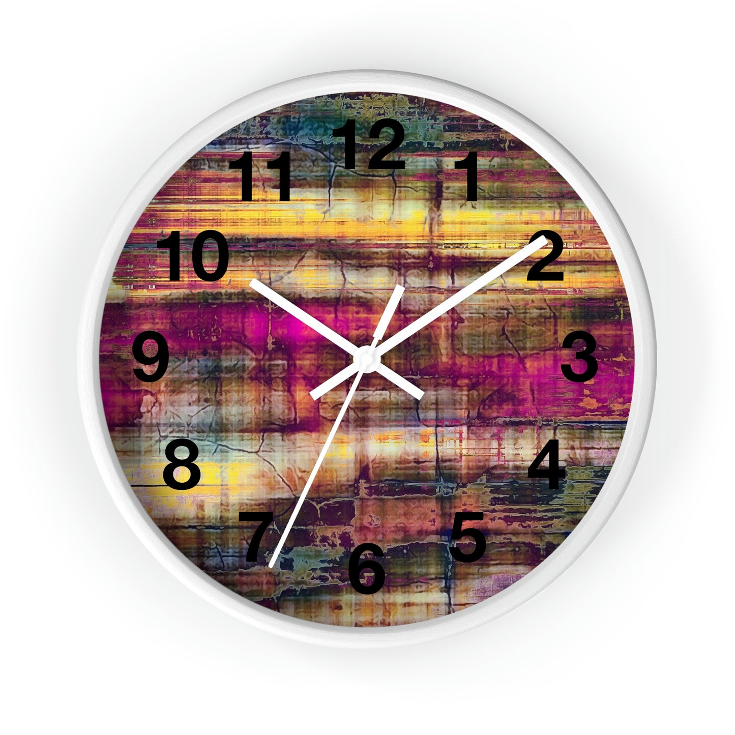 Colorful Abstract Wall Clock Such a Wonderful Clock!