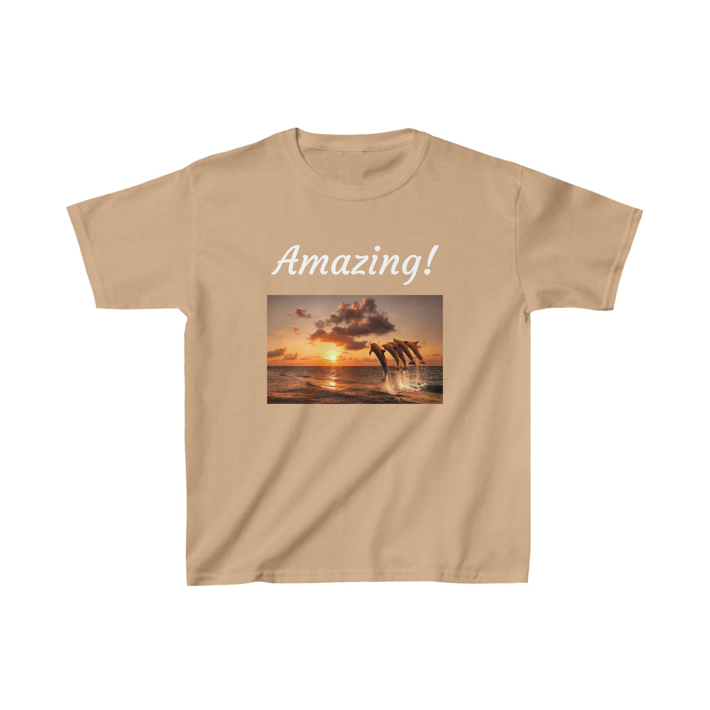 Amazing 5 Dolphins Jumping Ocean Youth T-shirt Favorite t-shirt!