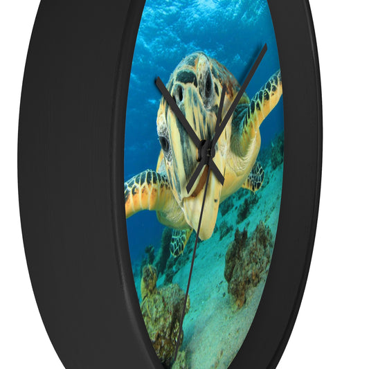 Horloge murale Tortue dans l'océan Les couleurs sont incroyables ! Superbe cadeau !