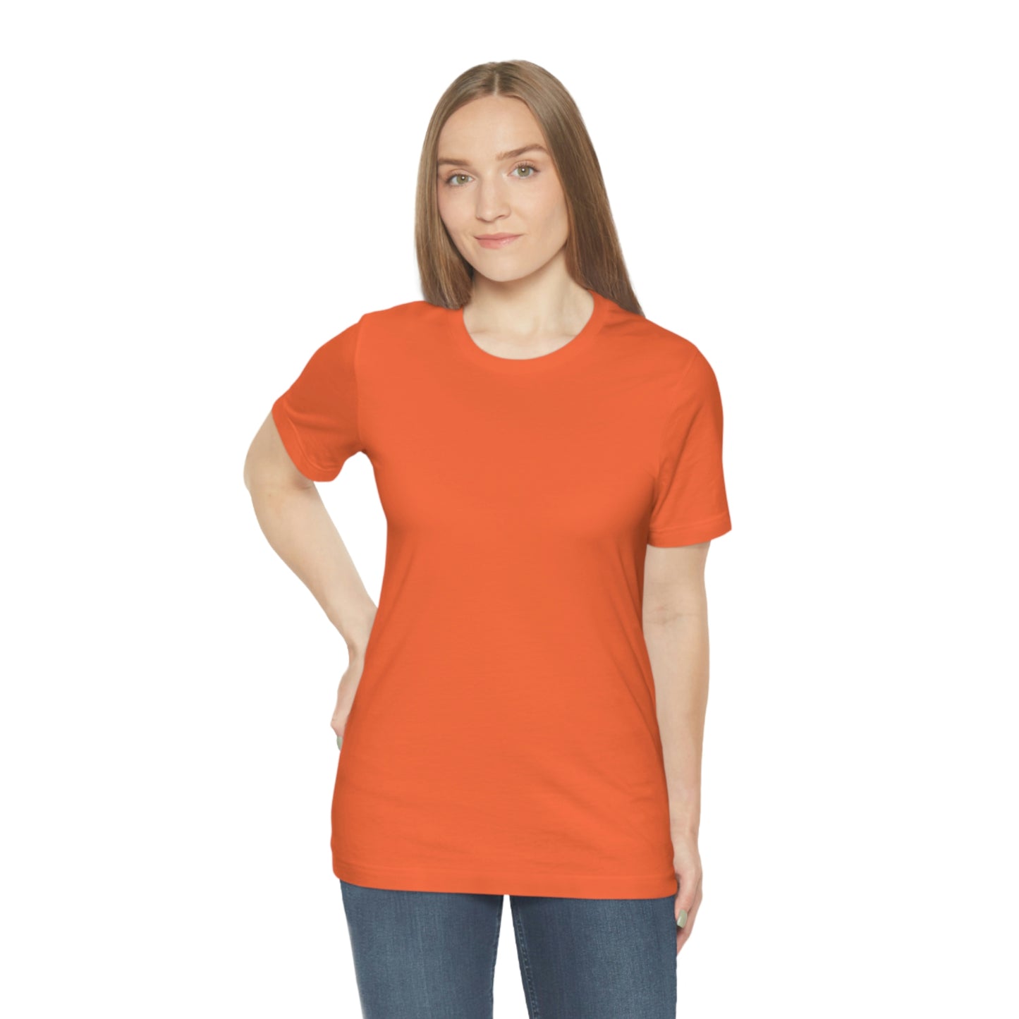 Just Think Unisex Jersey Short Sleeve T-shirt Work School Errands Shopping