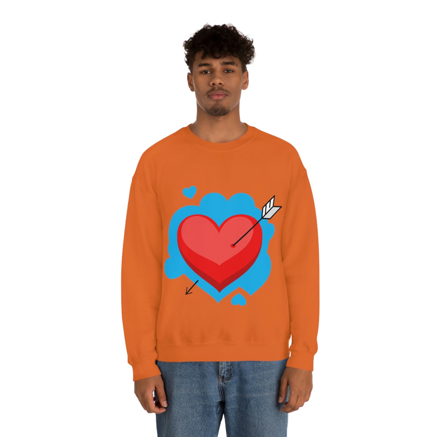 Heart with Arrow Crewneck Sweatshirt My Daughter Love's This Sweatshirt!