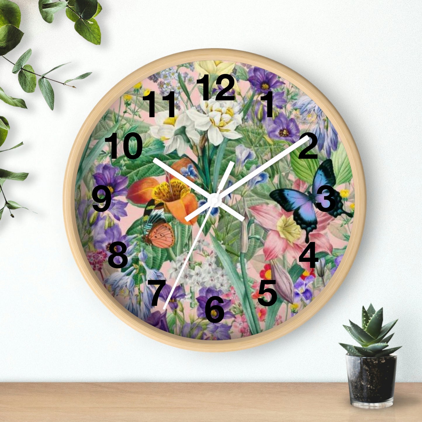 Butterfly Flower Garden Wall Clock Momma Want This Clock!