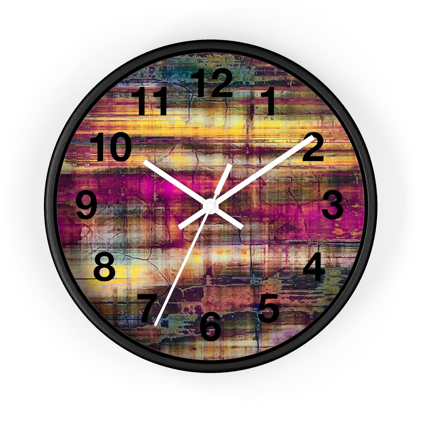 Colorful Abstract Wall Clock Such a Wonderful Clock!