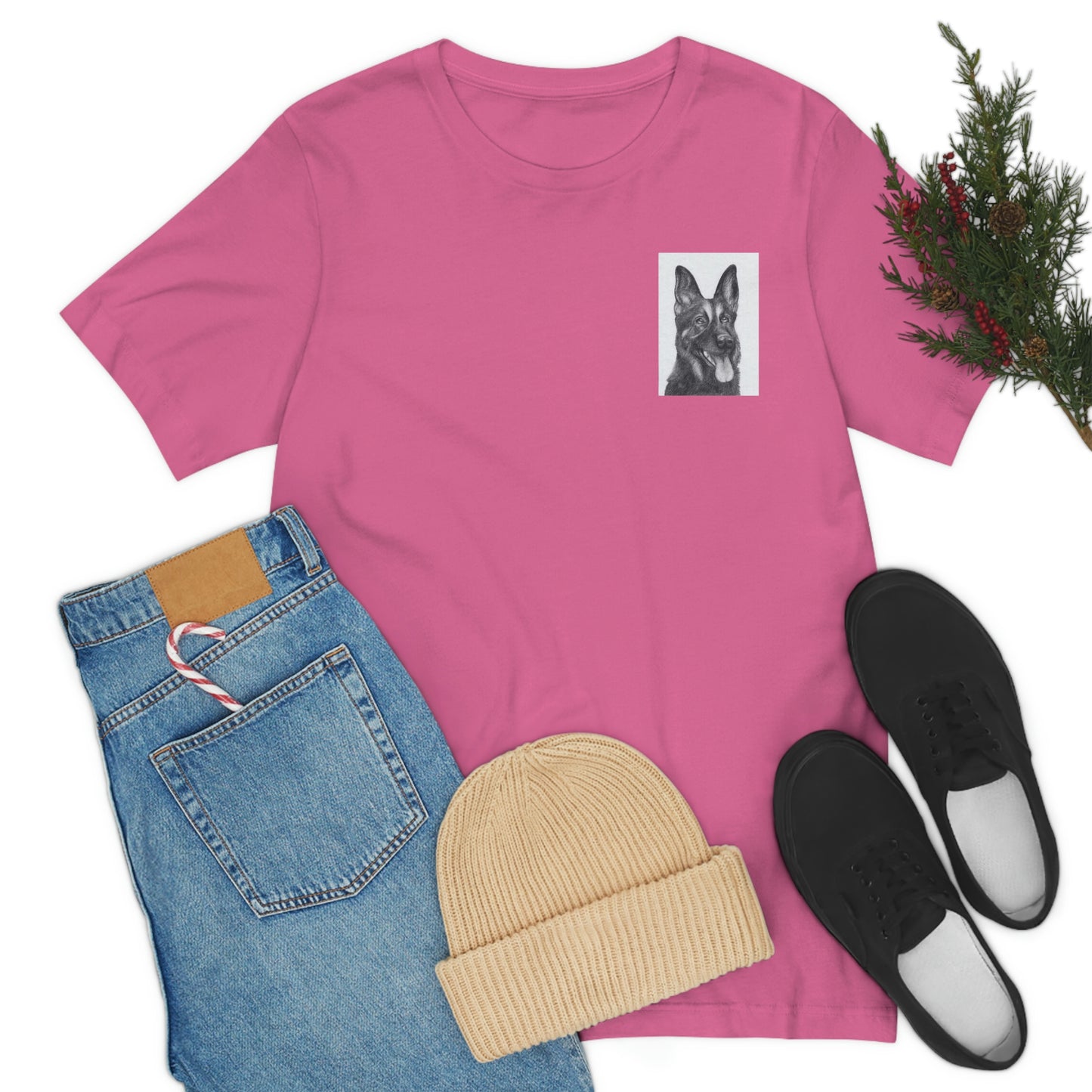 Sleep with Dogs you will get fleas Unisex Jersey Short Sleeve T-shirt GIFT