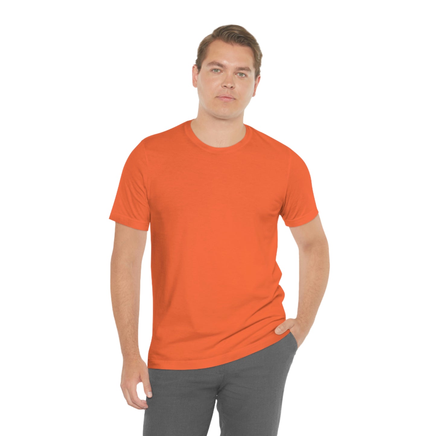 Just Think Unisex Jersey Short Sleeve T-shirt Work School Errands Shopping