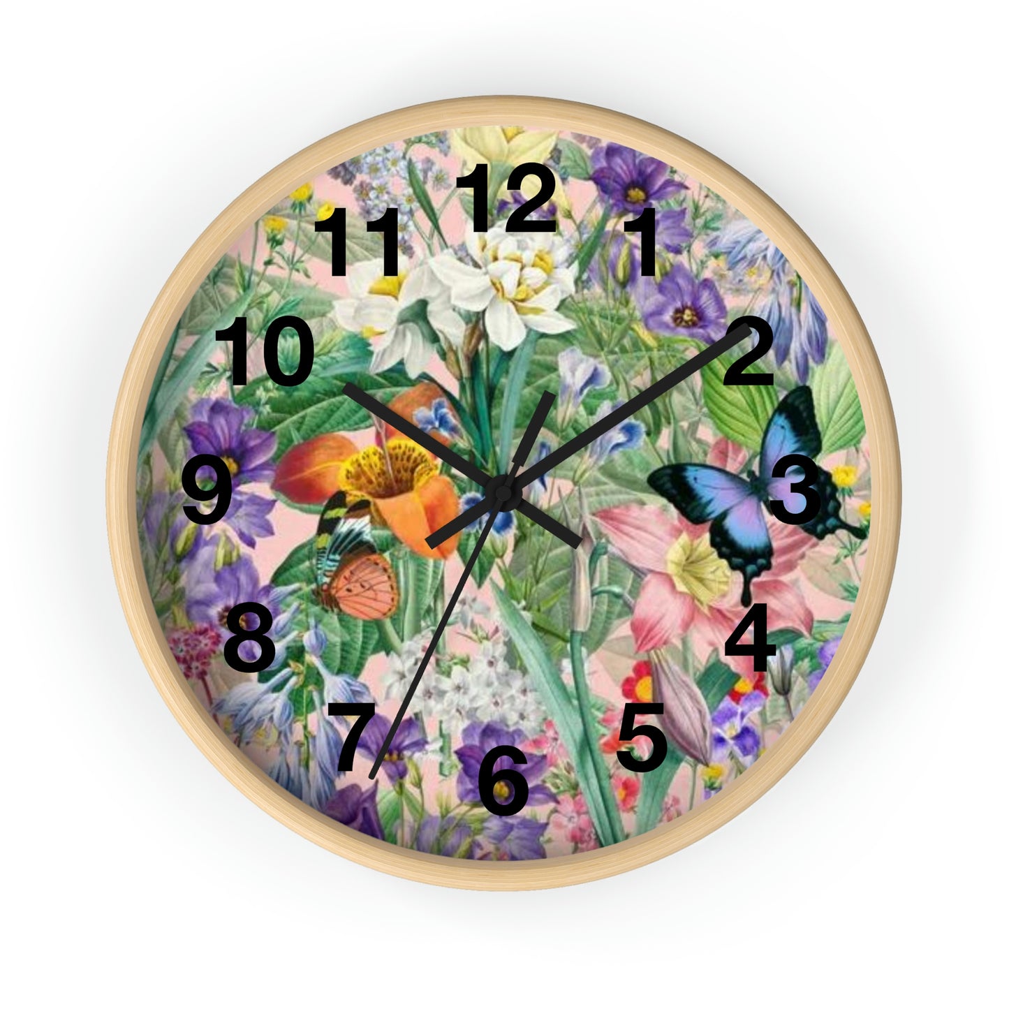 Butterfly Flower Garden Wall Clock Momma Want This Clock!