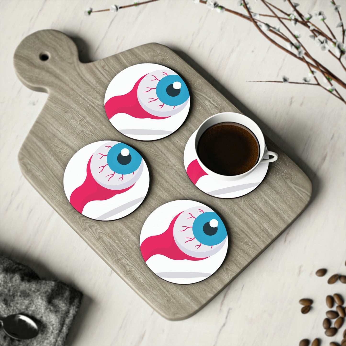 Coasters Eyeball Great For Every Table and Countertop