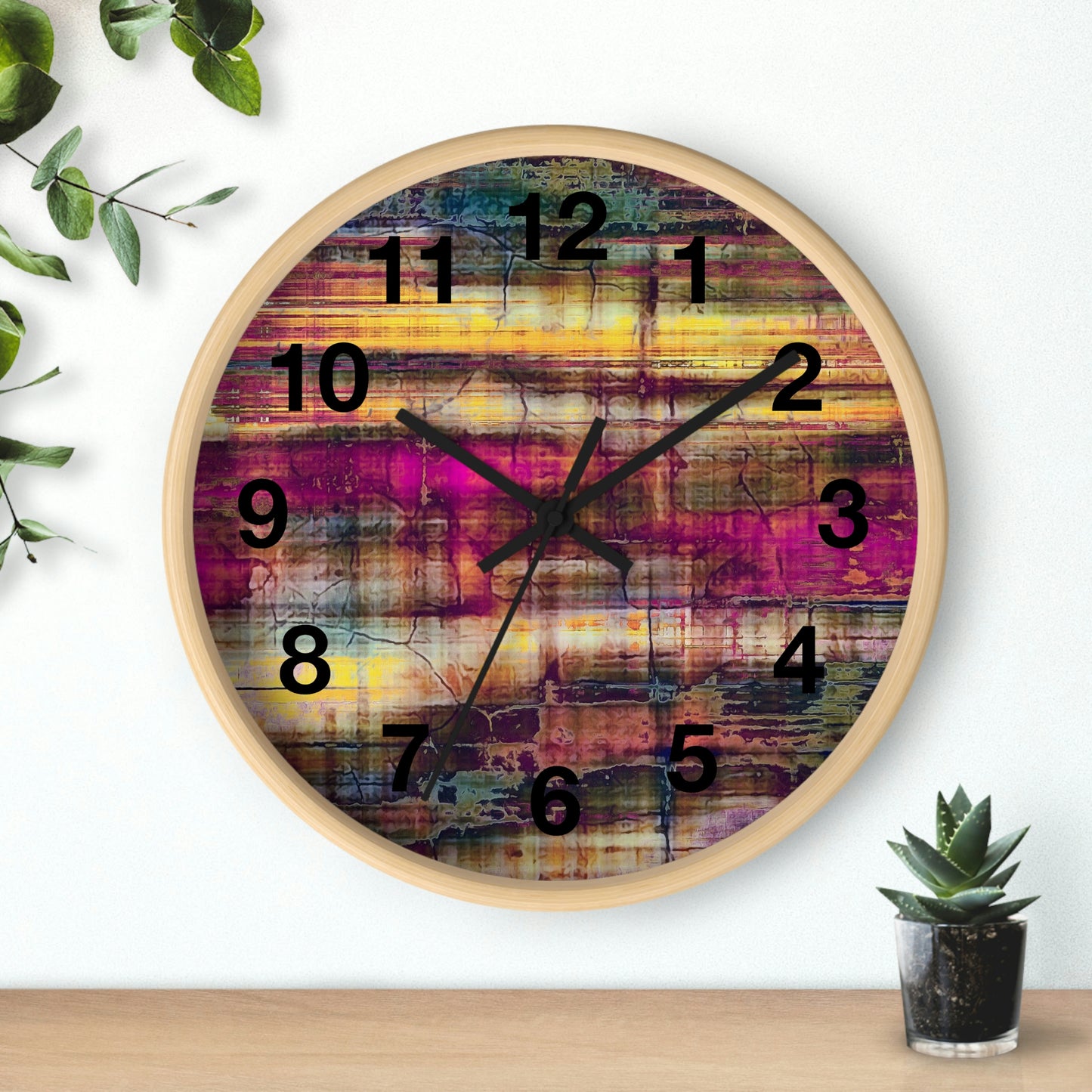 Colorful Abstract Wall Clock Such a Wonderful Clock!