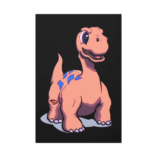 Lienzo estirado con fondo negro de dinosaurio, 1,5'', regalo de cumpleaños para niños pequeños y niños pequeños 