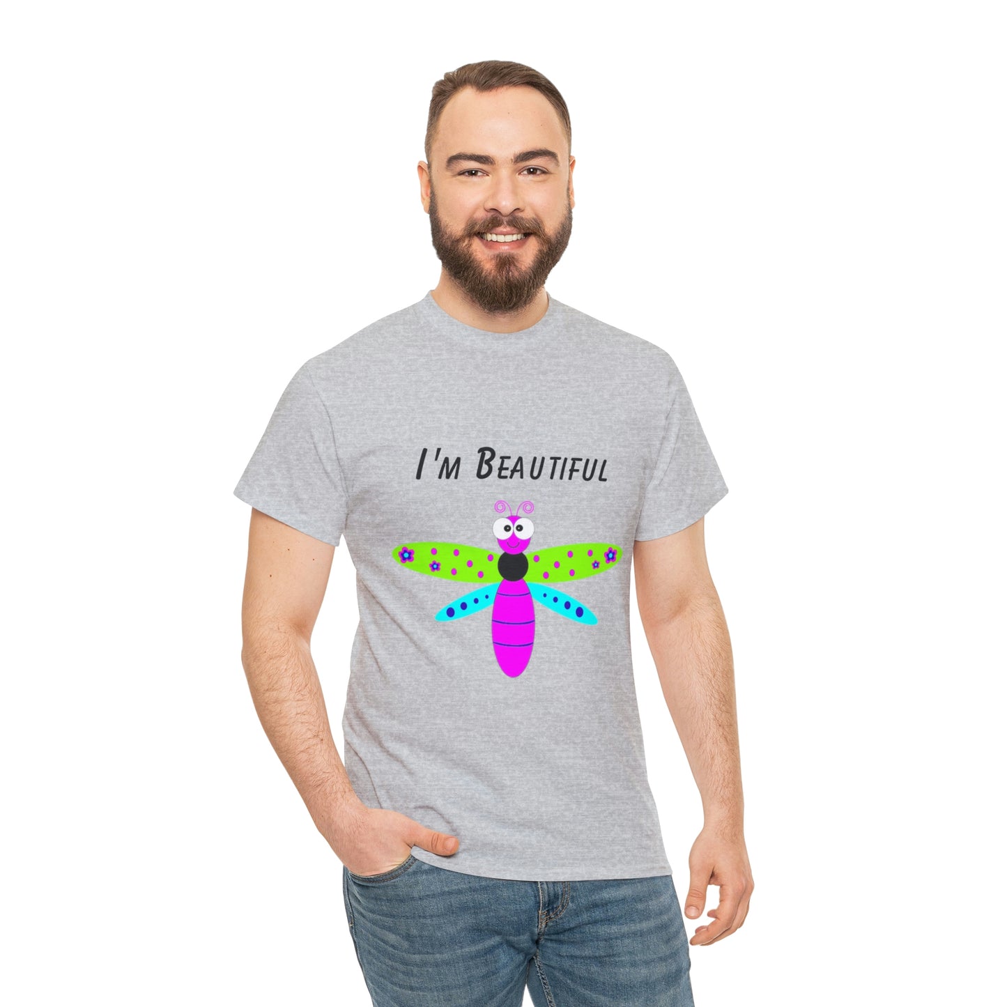 Colorful Butterfly I'm Beautiful T-shirt Traveling Movies Work