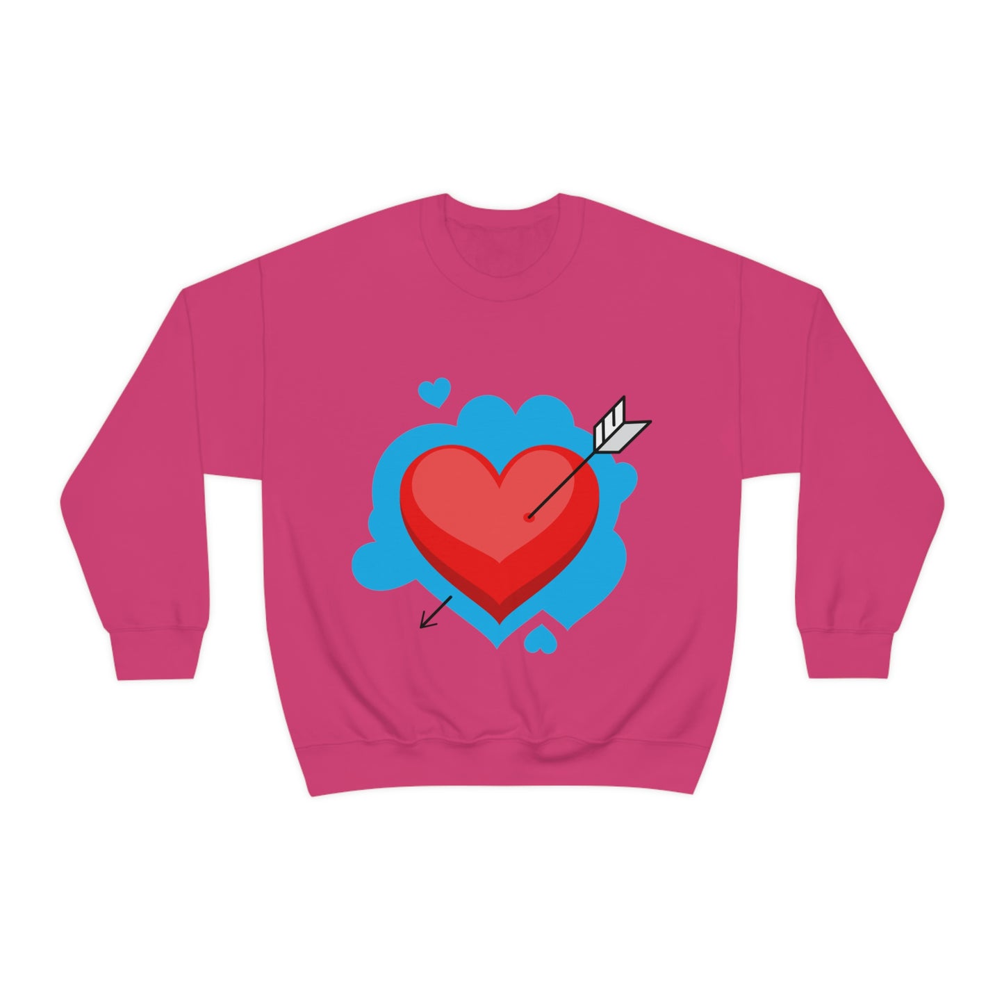 Heart with Arrow Crewneck Sweatshirt My Daughter Love's This Sweatshirt!