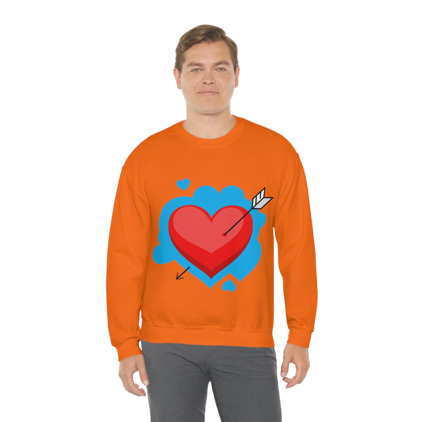 Heart with Arrow Crewneck Sweatshirt My Daughter Love's This Sweatshirt!