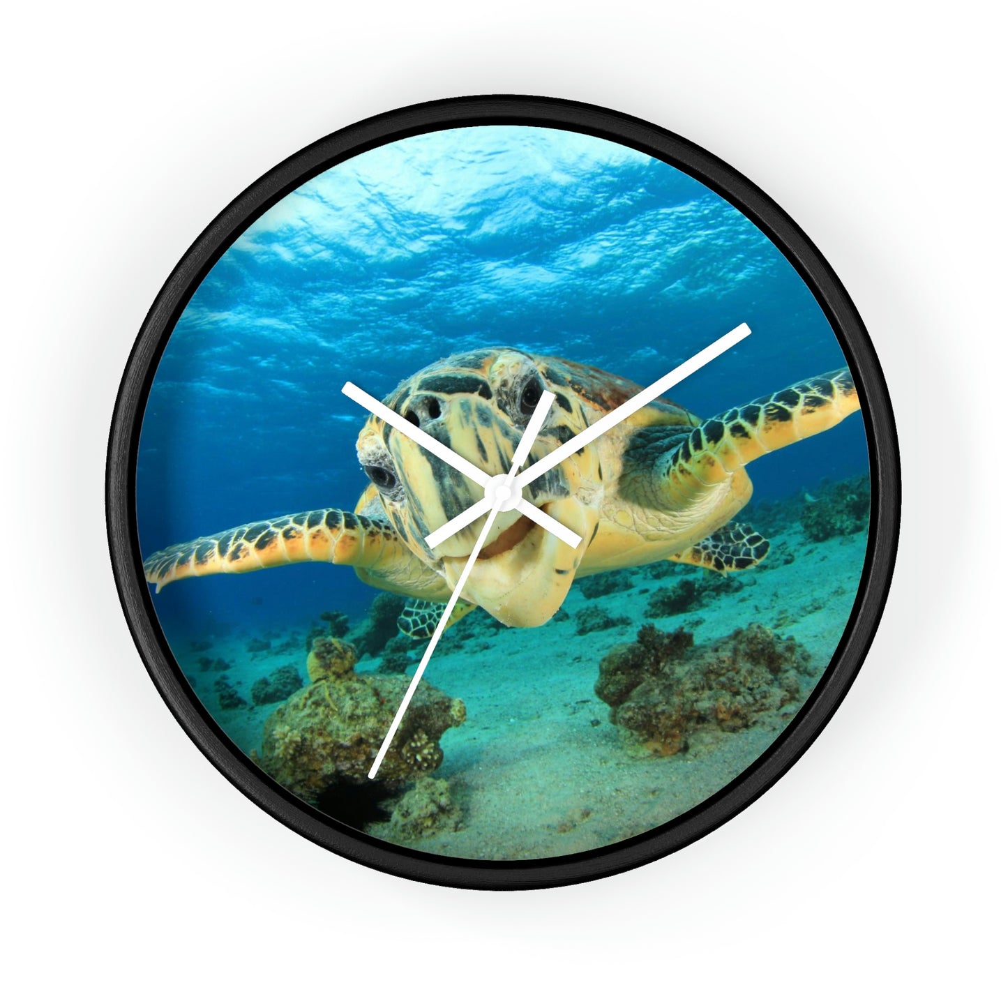 Horloge murale Tortue dans l'océan Les couleurs sont incroyables ! Superbe cadeau !