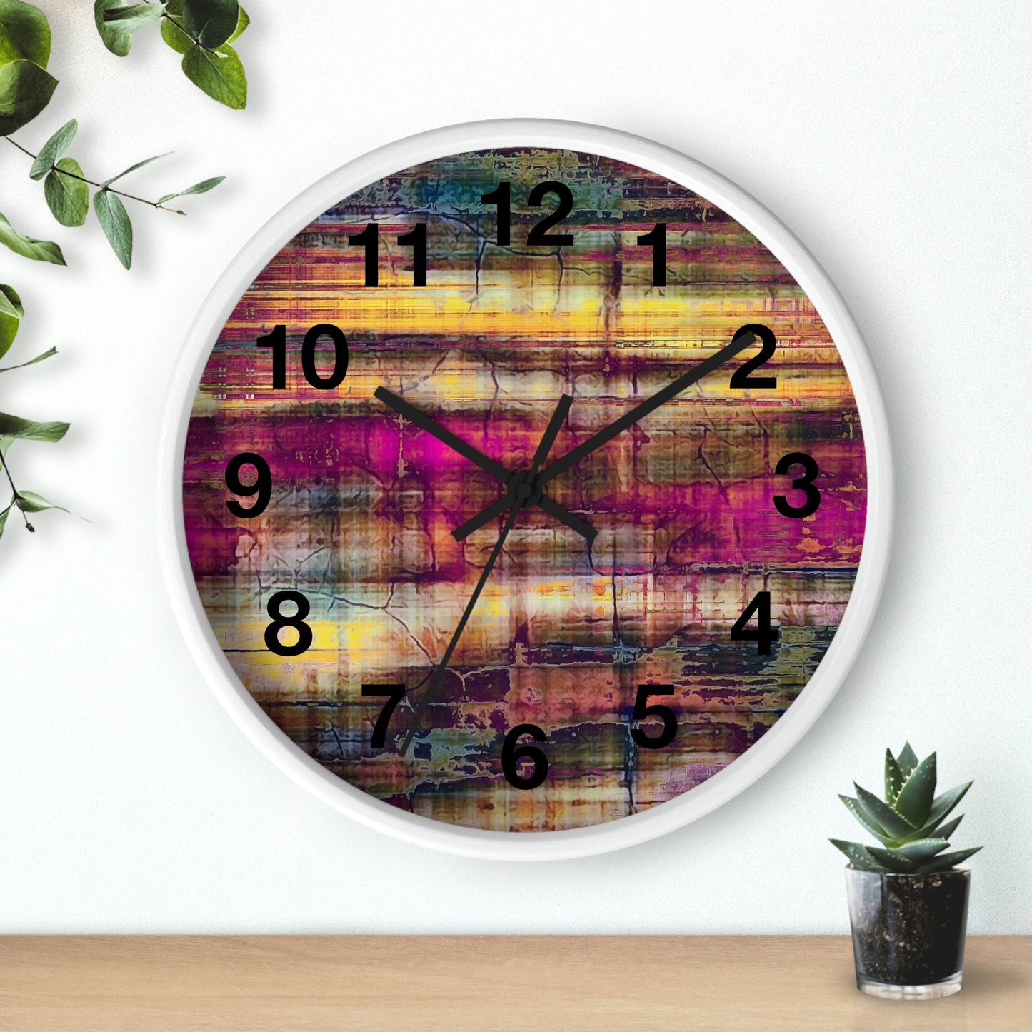 Colorful Abstract Wall Clock Such a Wonderful Clock!