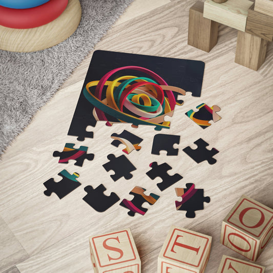 Rainbow Colored Sphere Jigsaw Puzzle I Love Games!