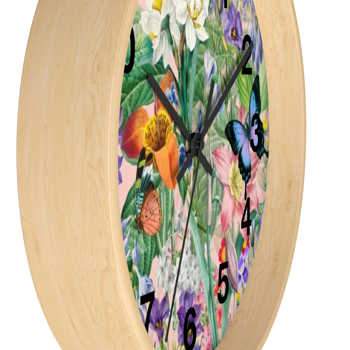 Butterfly Flower Garden Wall Clock Momma Want This Clock!