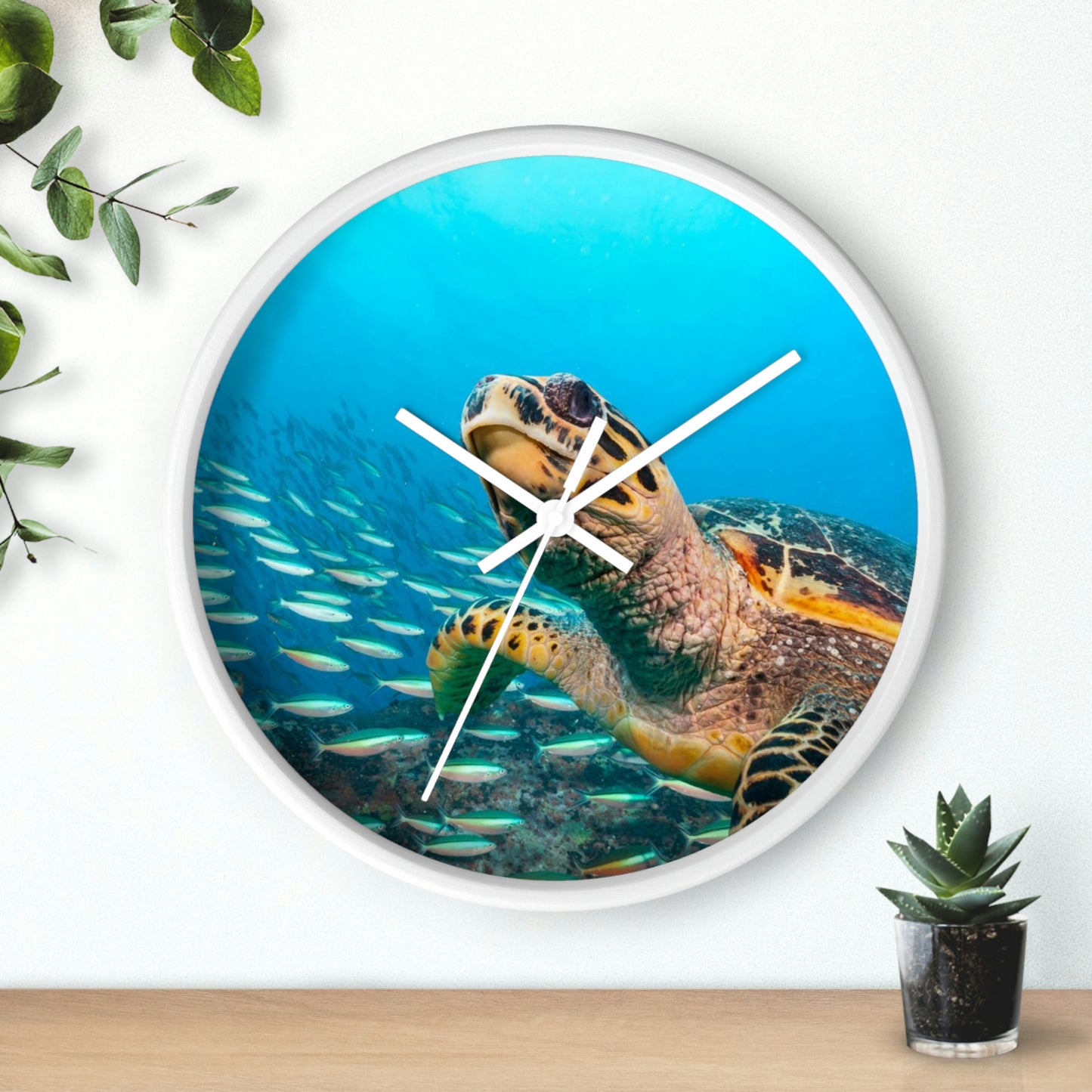 Horloge murale Tortue dans l'océan Couleurs étonnantes ! J'adore !