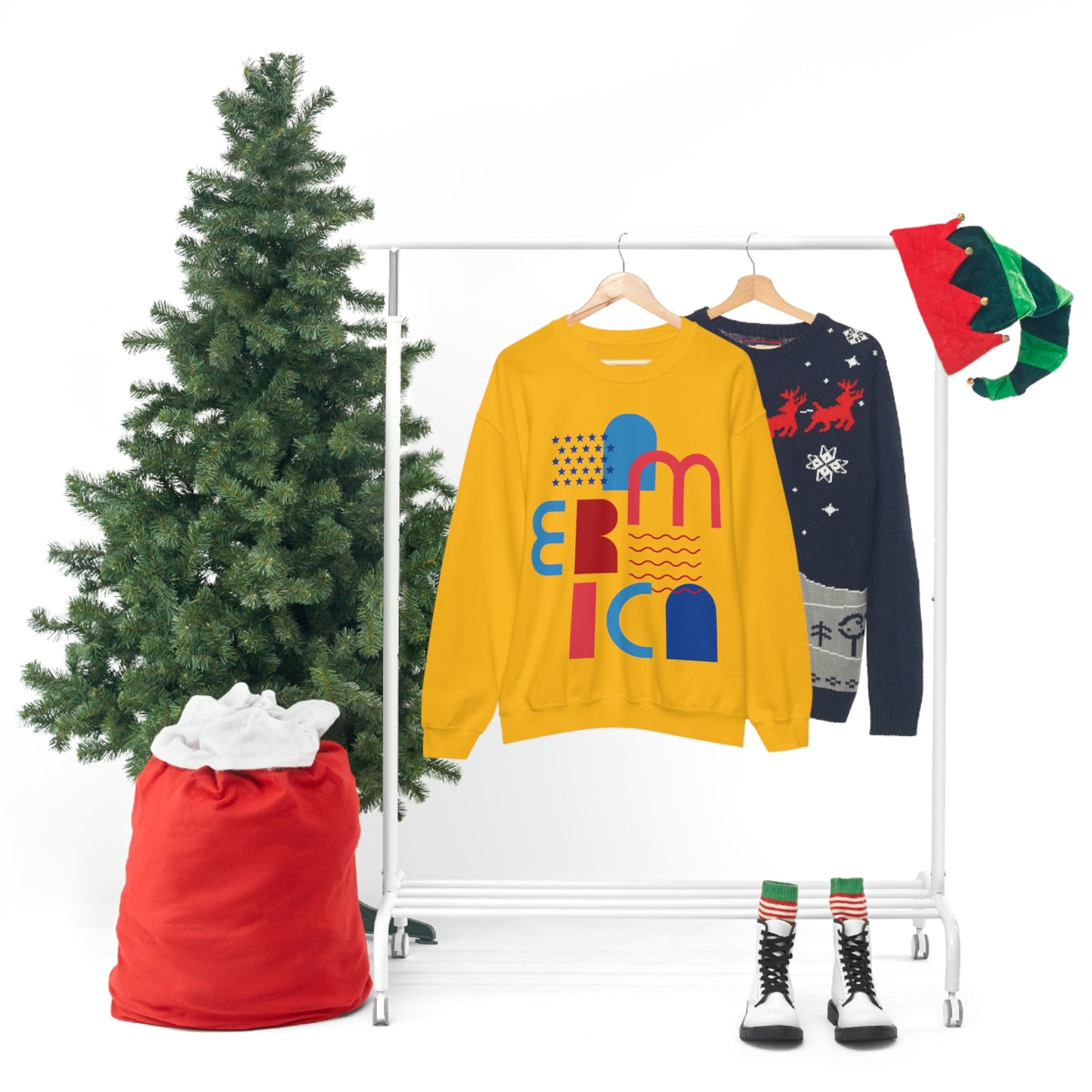 America Crewneck Sweatshirt Looking Fabulous!
