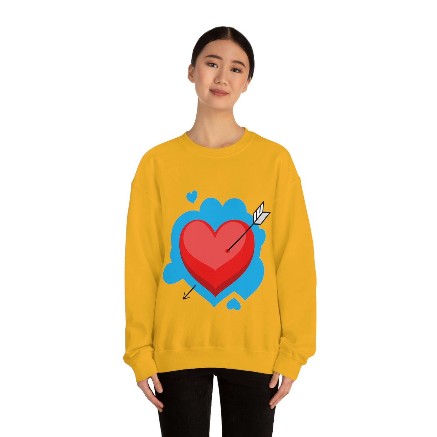 Heart with Arrow Crewneck Sweatshirt My Daughter Love's This Sweatshirt!