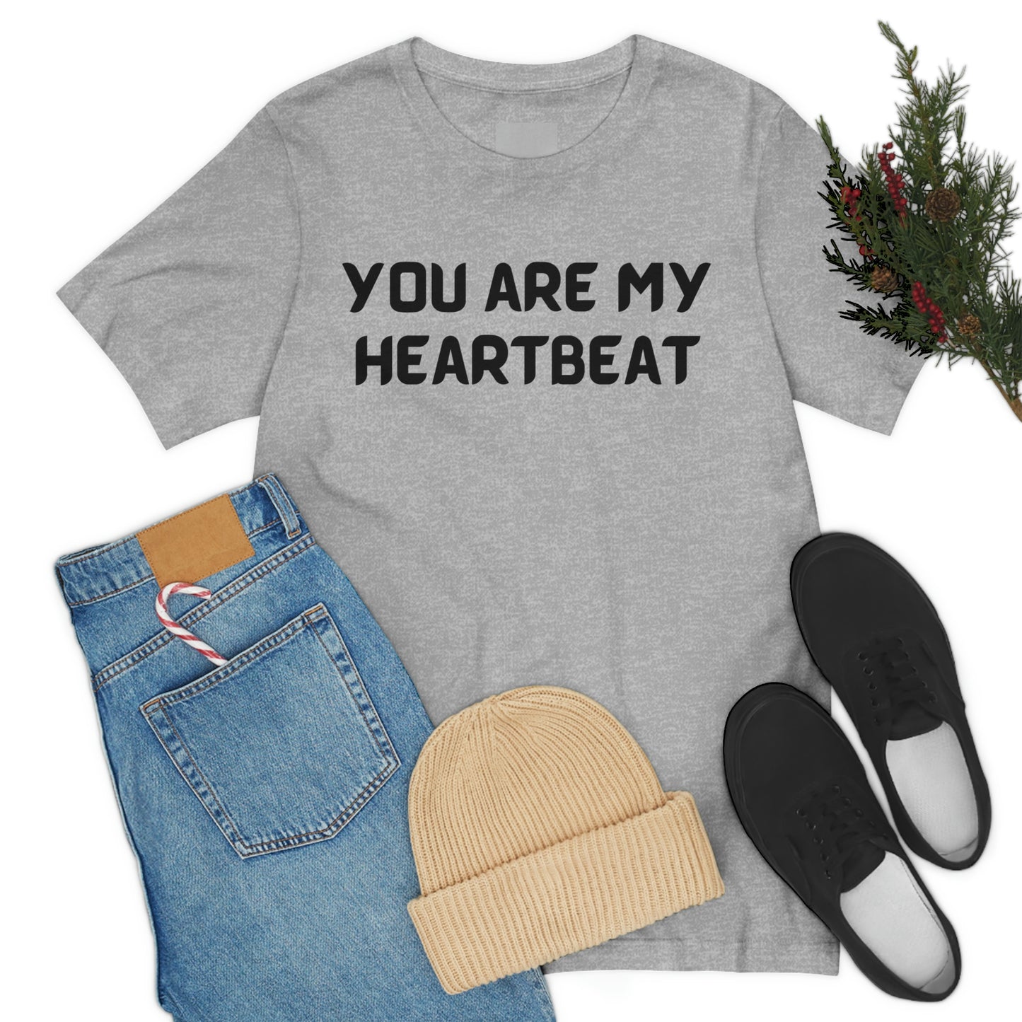 You are my Heartbeat Unisex Jersey Short Sleeve T-shirt Traveling Work School Movies