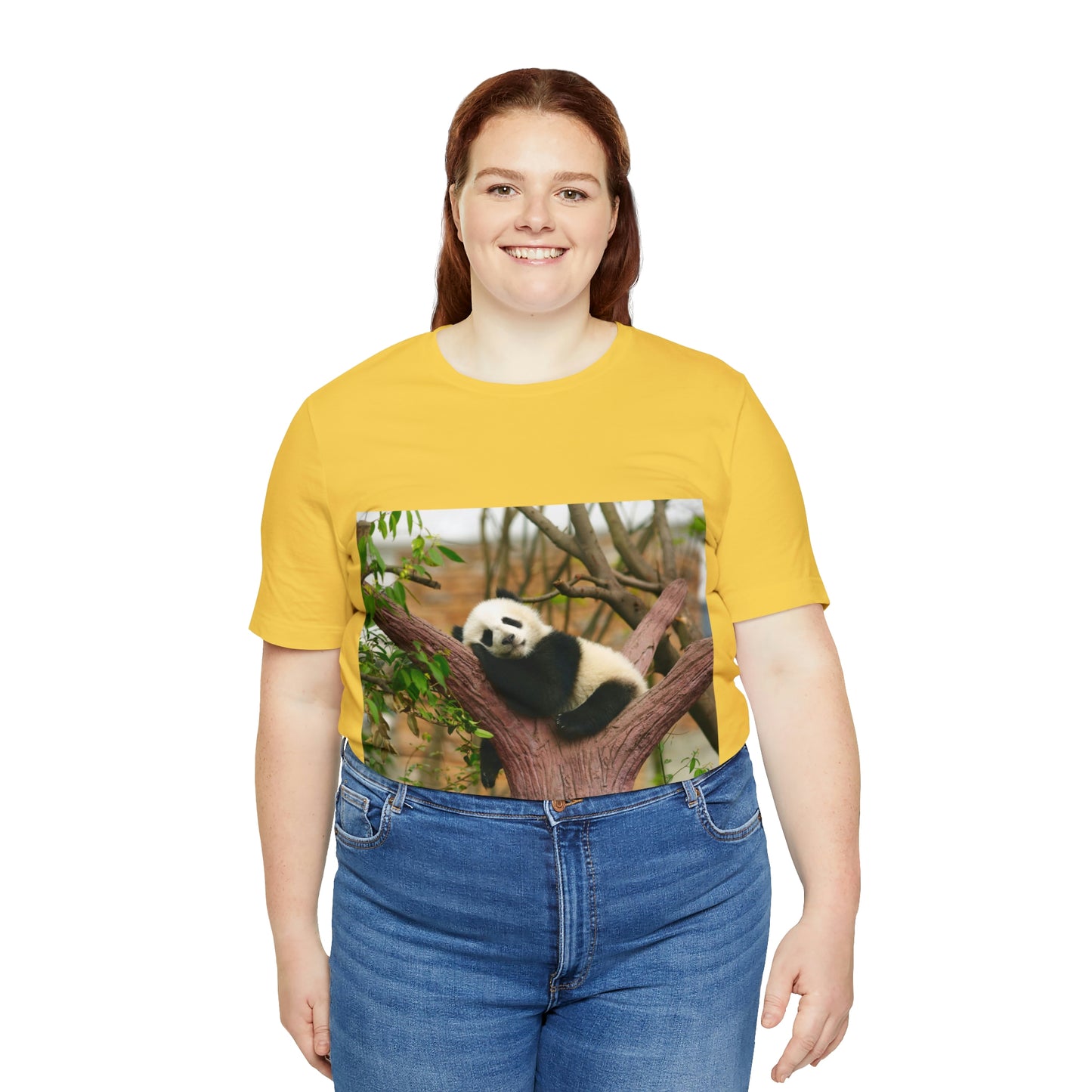 Camiseta de manga corta unisex con diseño de oso panda. Siéntete cómodo y acogedor al viajar a Canadá