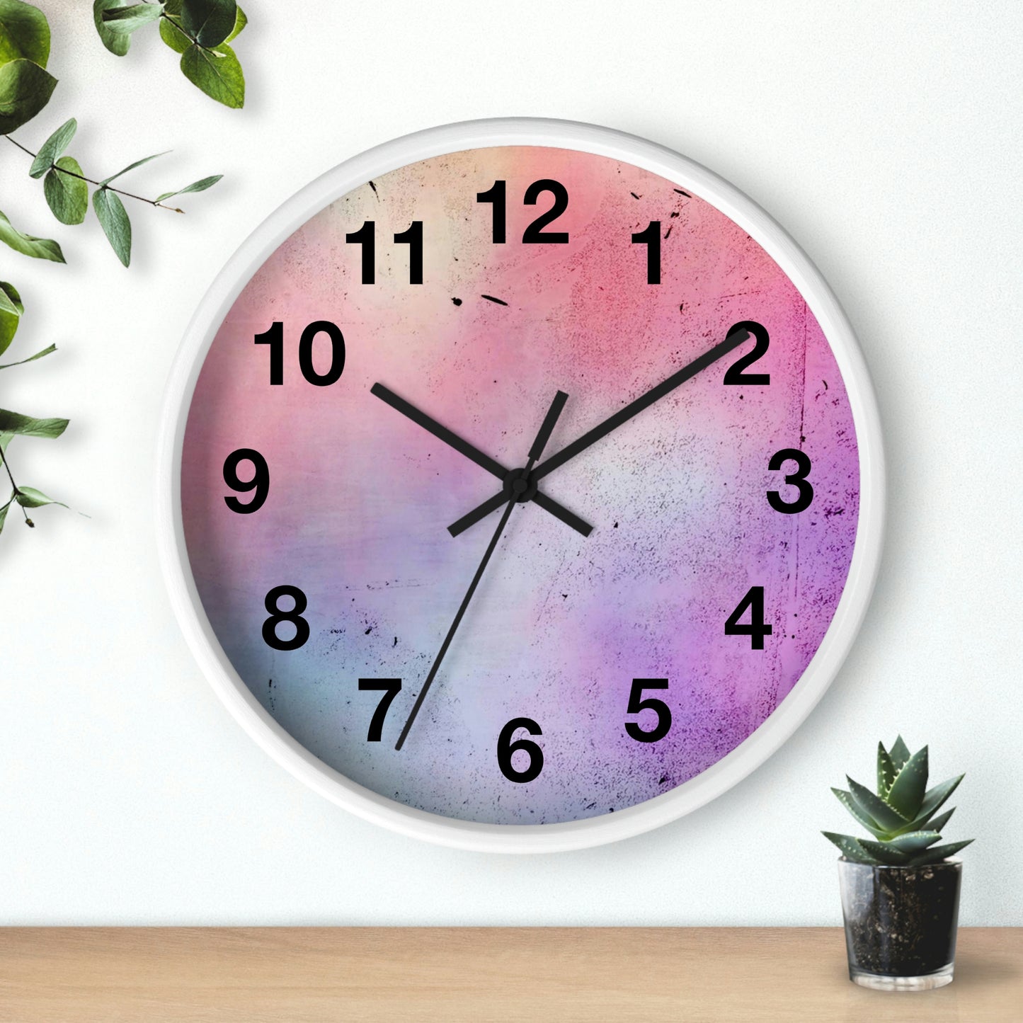 Light Pink Purple Wall Clock Such a Fabulous Wall Clock!