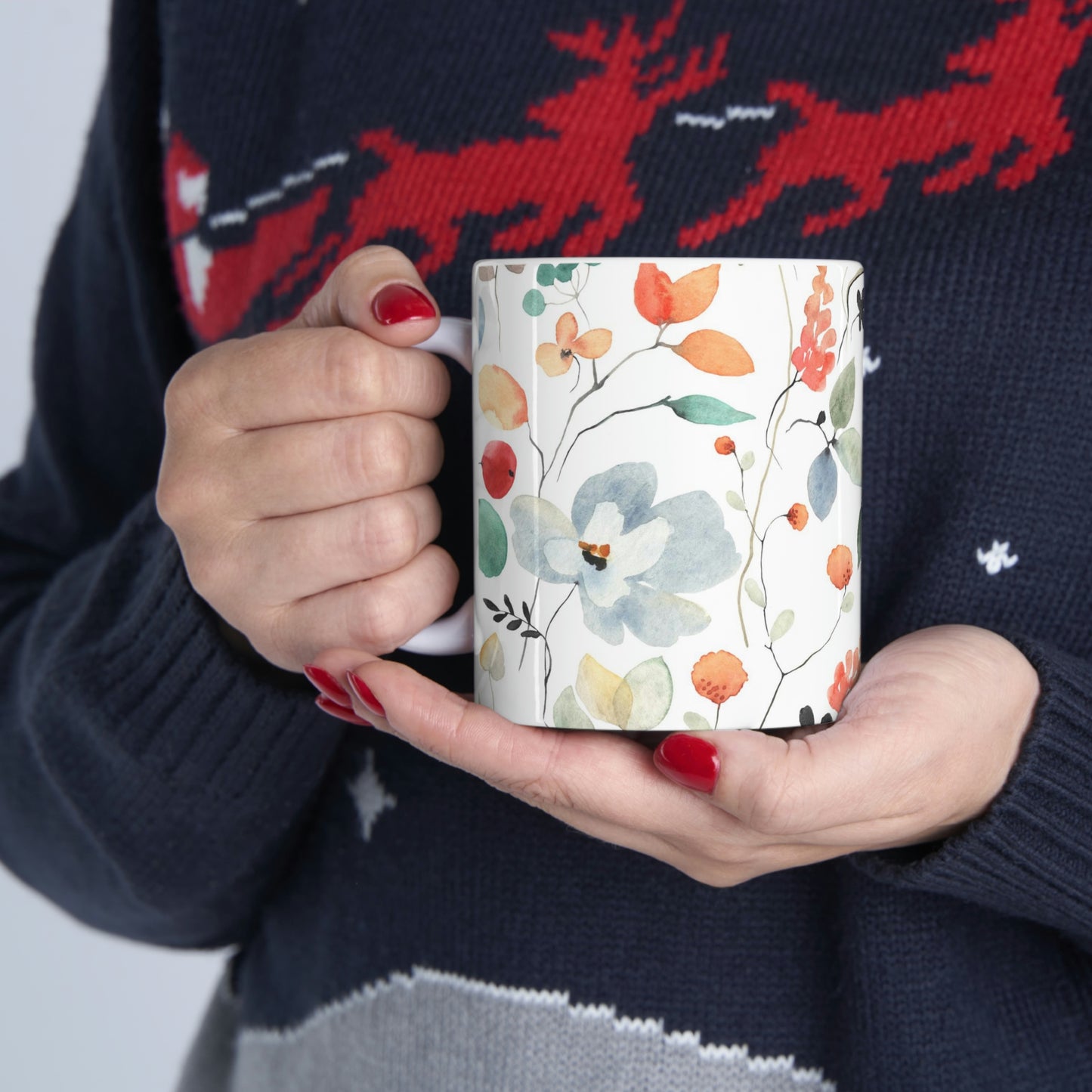 Wildflowers Ceramic Mug 11oz Great For Coffee Chocolate Tea Soda Soup Ice Cream