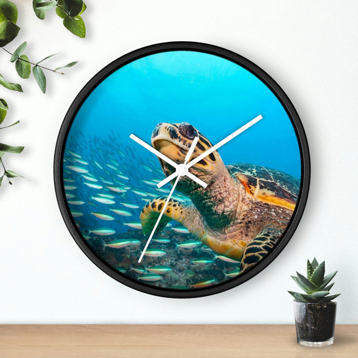 Horloge murale Tortue dans l'océan Couleurs étonnantes ! J'adore !