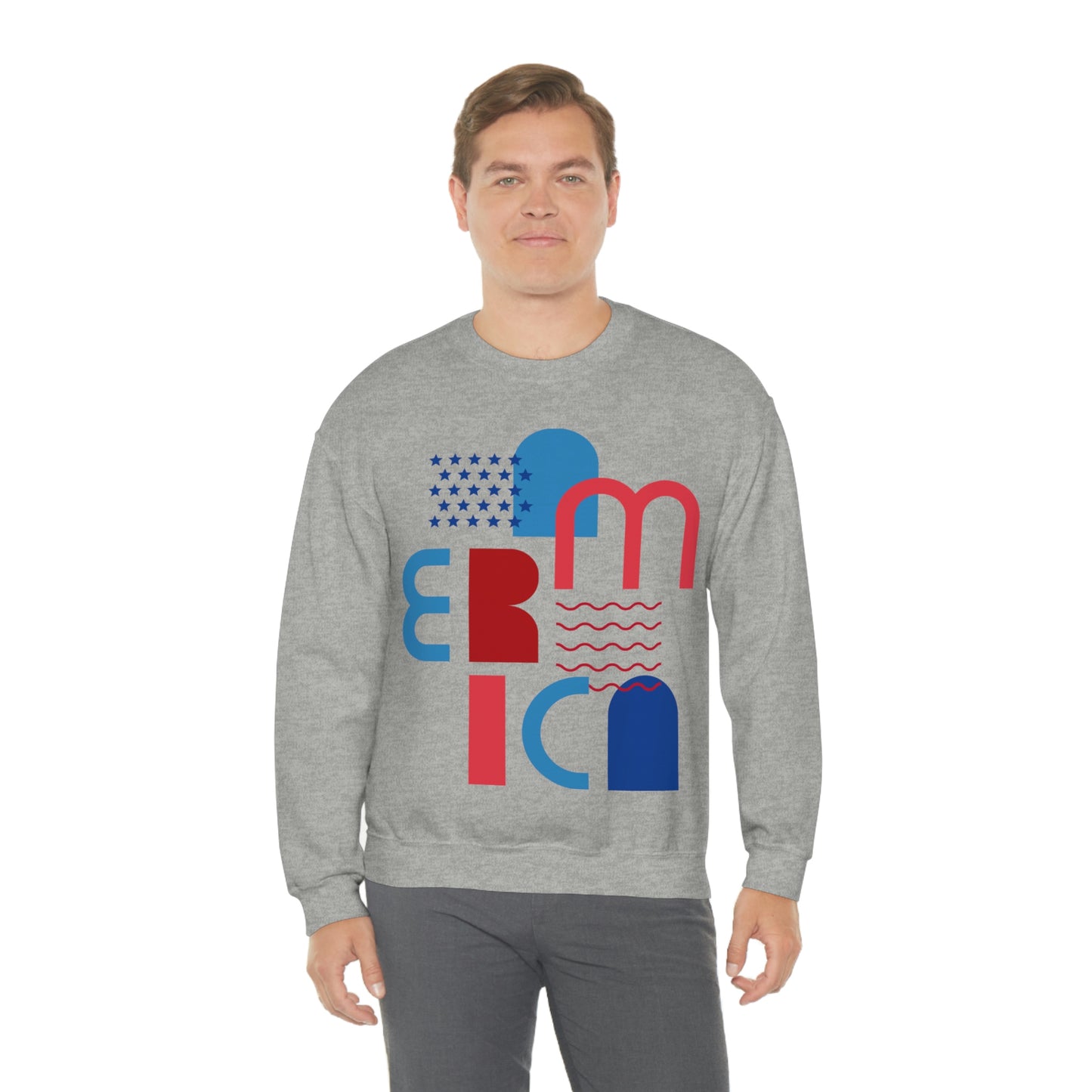 America Crewneck Sweatshirt Looking Fabulous!