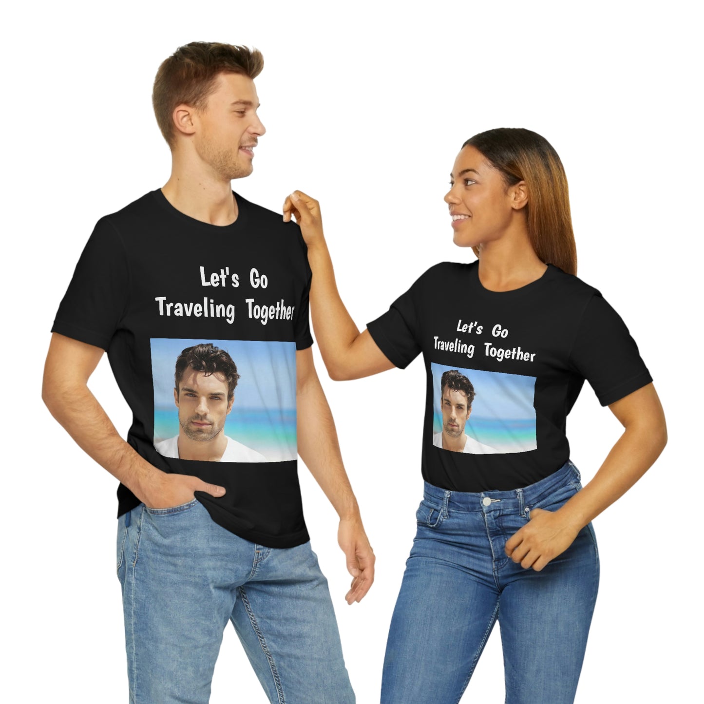 Handsome Man Jersey Short Sleeve T-shirt Traveling Work Movies