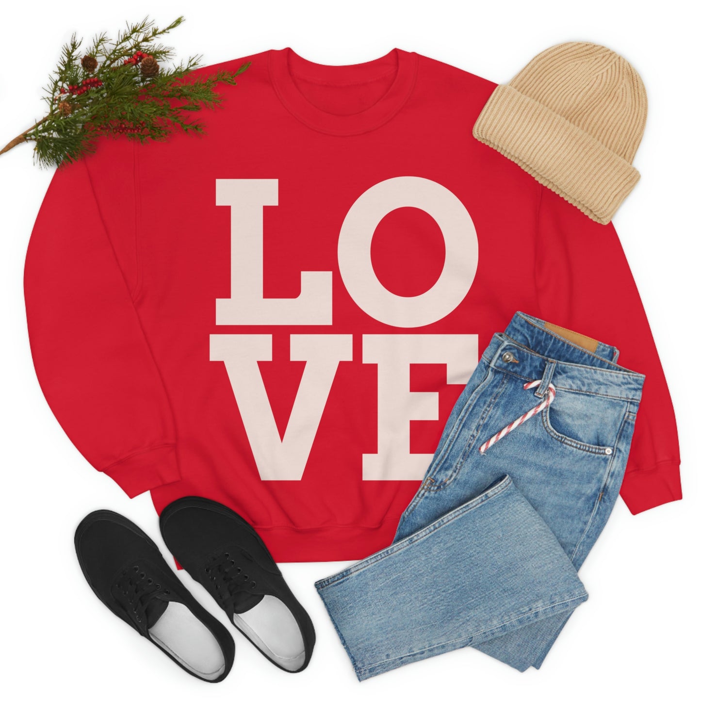 Sweat-shirt ras du cou LOVE J'adore mon sweat-shirt !
