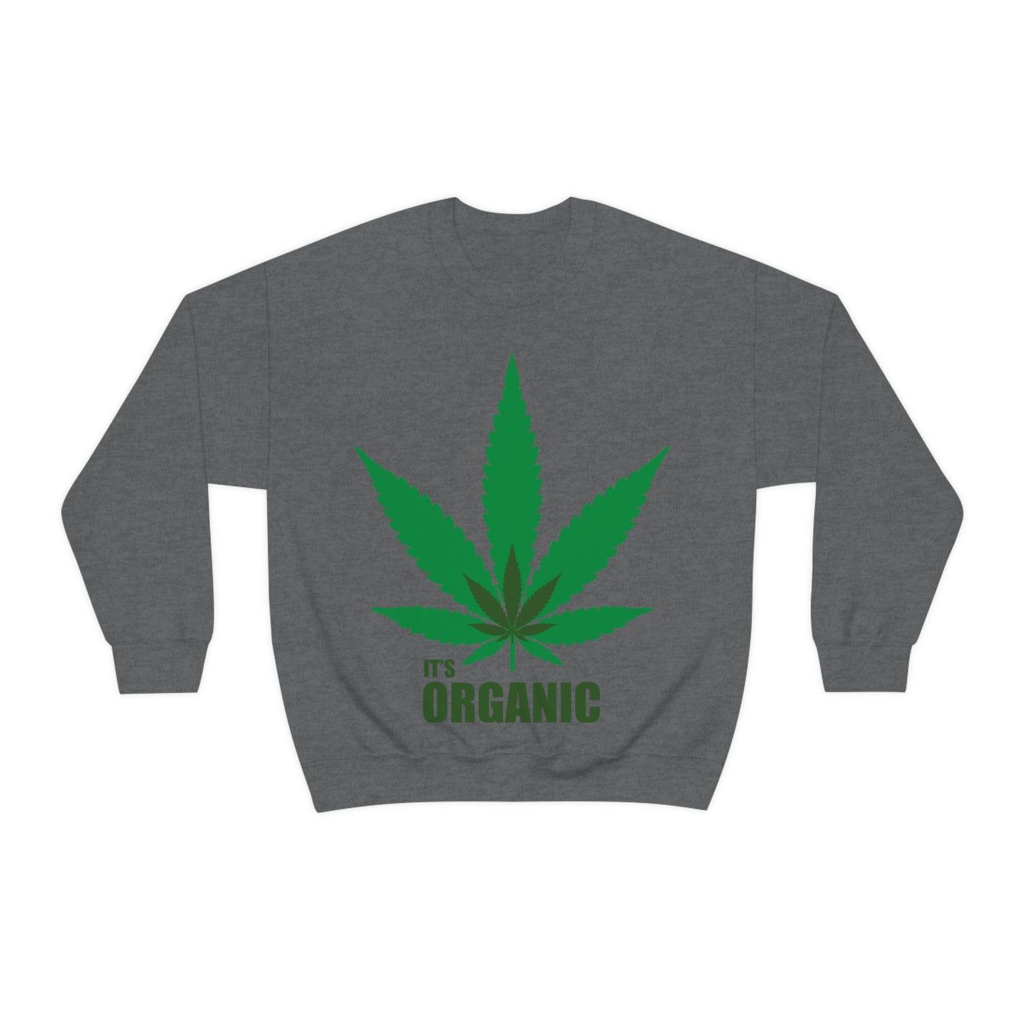 C'est un sweat-shirt à feuilles vertes bio Allons à une fête !