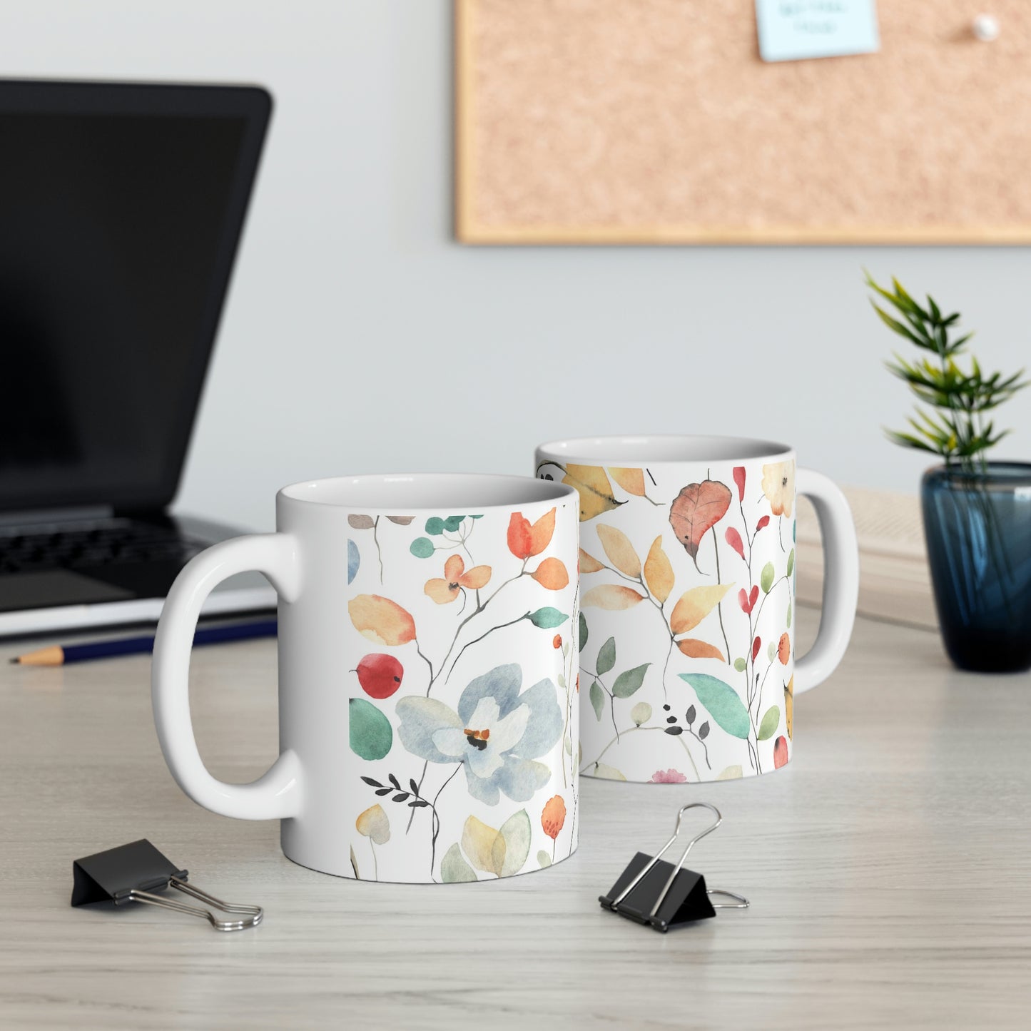 Wildflowers Ceramic Mug 11oz Great For Coffee Chocolate Tea Soda Soup Ice Cream