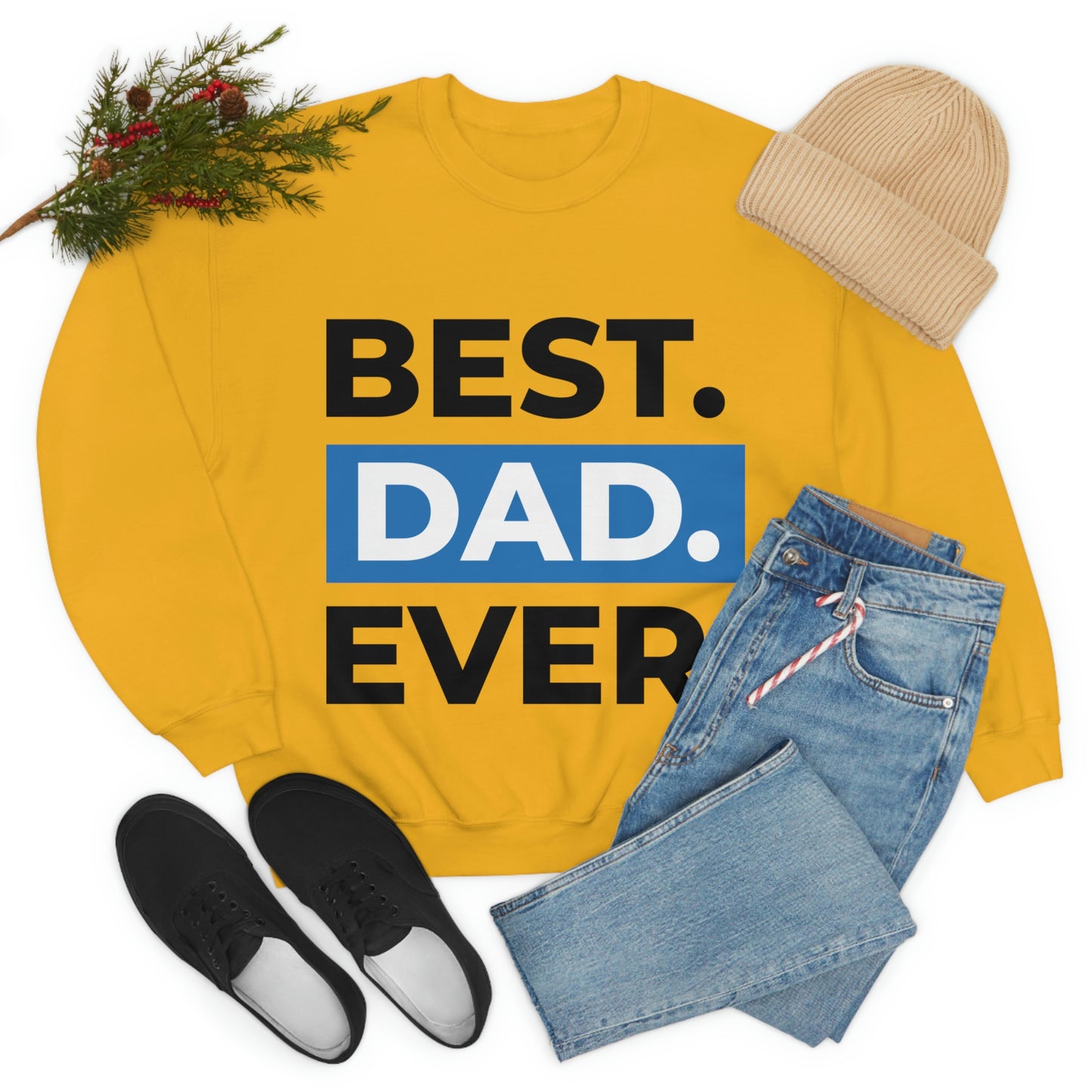 Best Dad Ever Crewneck Sweatshirt Such a Fabulous Gift!