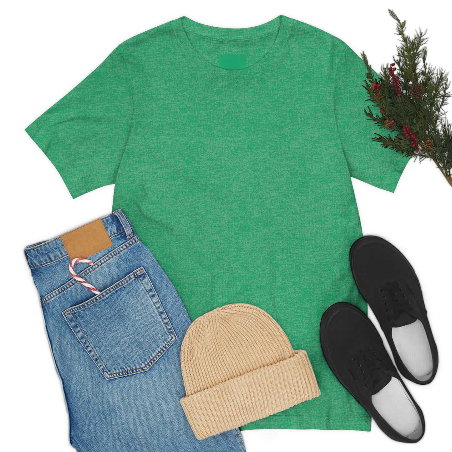 Just Think Unisex Jersey Short Sleeve T-shirt Work School Errands Shopping
