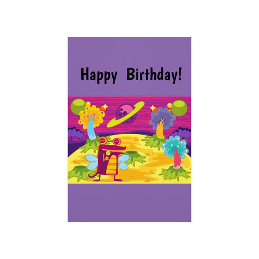 Feliz Cumpleaños Premium Matte Vertical Posters Niños Hijo Hija Amigos Primos