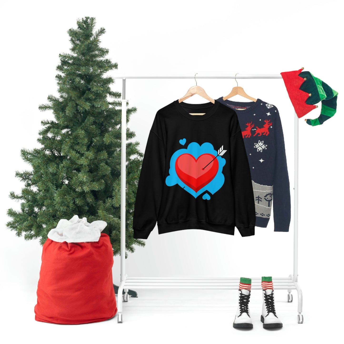 Heart with Arrow Crewneck Sweatshirt My Daughter Love's This Sweatshirt!