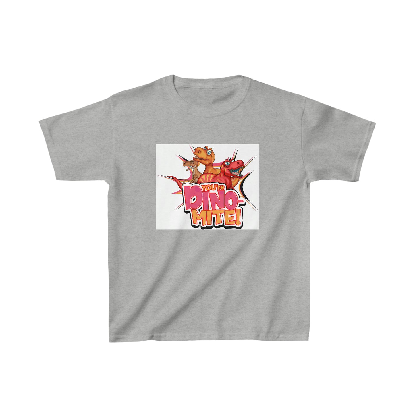 Dino Mite Dinosaurs Youth T-shirt Looking Fabulous!