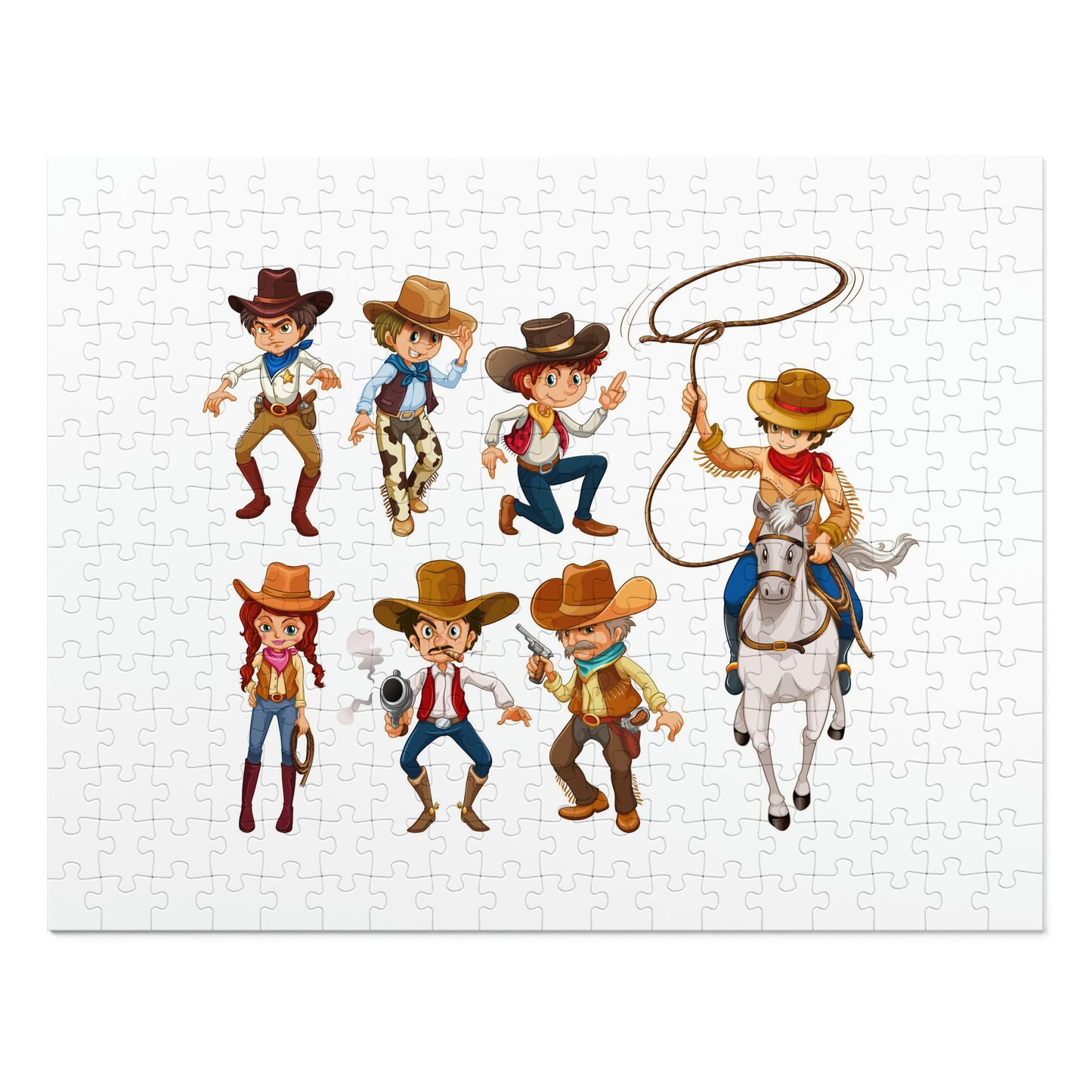 Cowboys Cowgirl Jigsaw Puzzle I Love Games!
