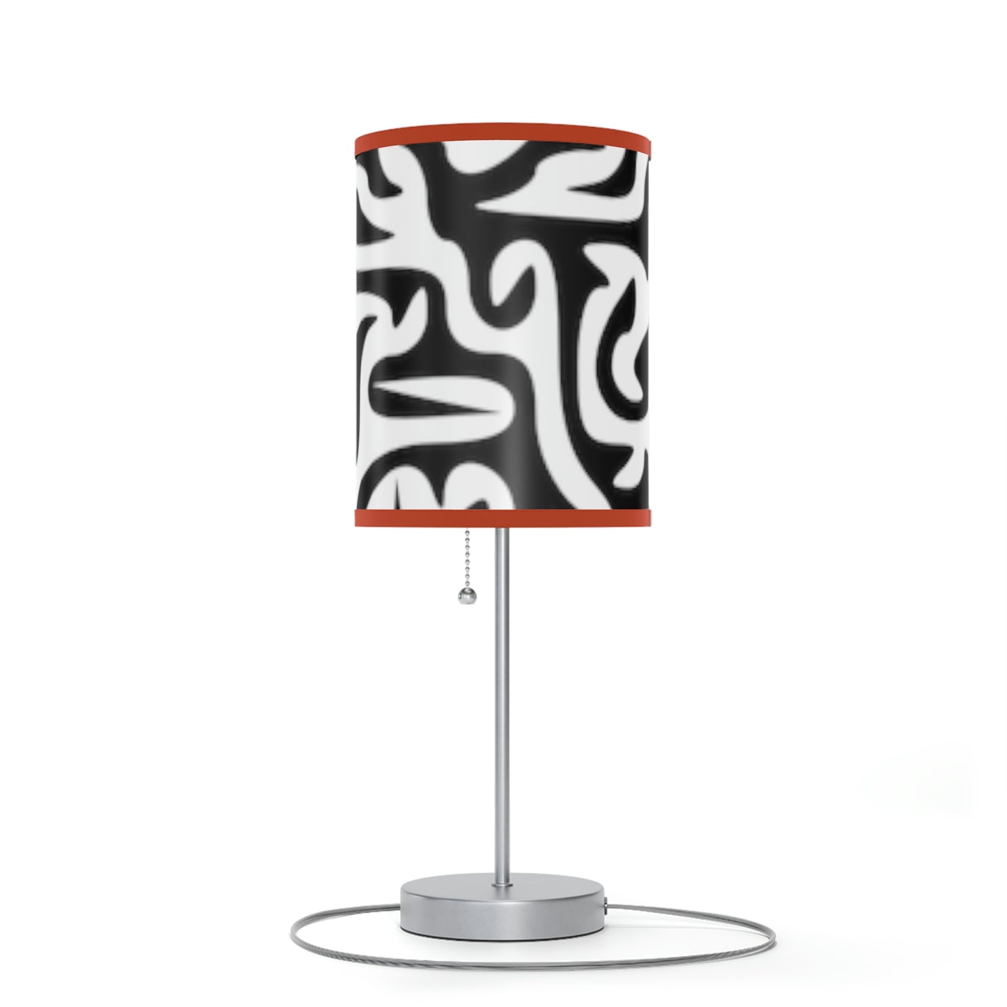 Lampe Maze noire et blanche sur pied, prise US|CA Chambre Bureau Salon CADEAU