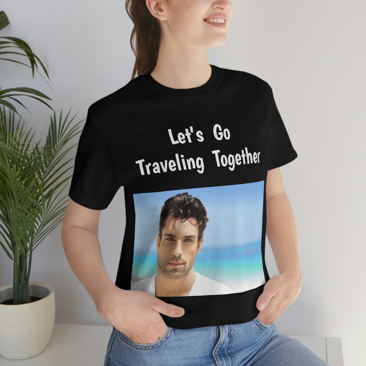 Handsome Man Jersey Short Sleeve T-shirt Traveling Work Movies