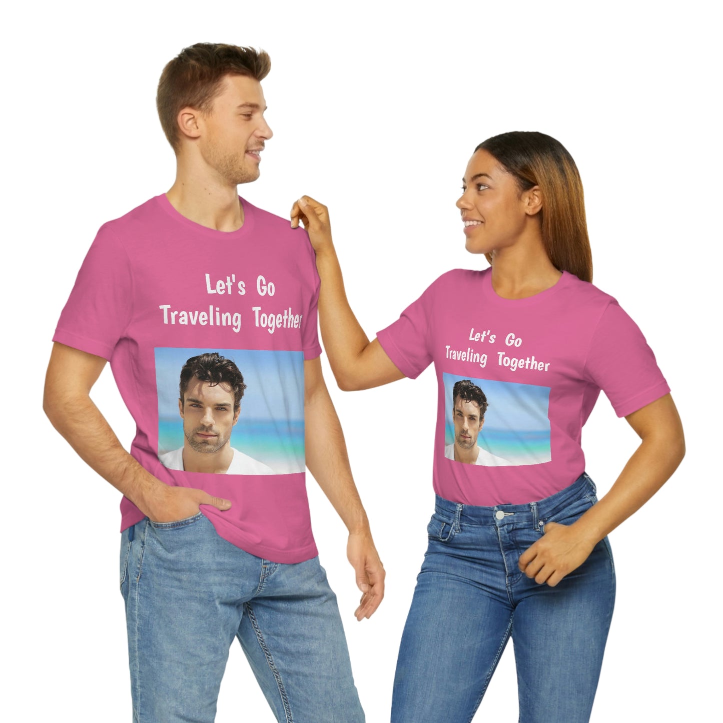 Handsome Man Jersey Short Sleeve T-shirt Traveling Work Movies