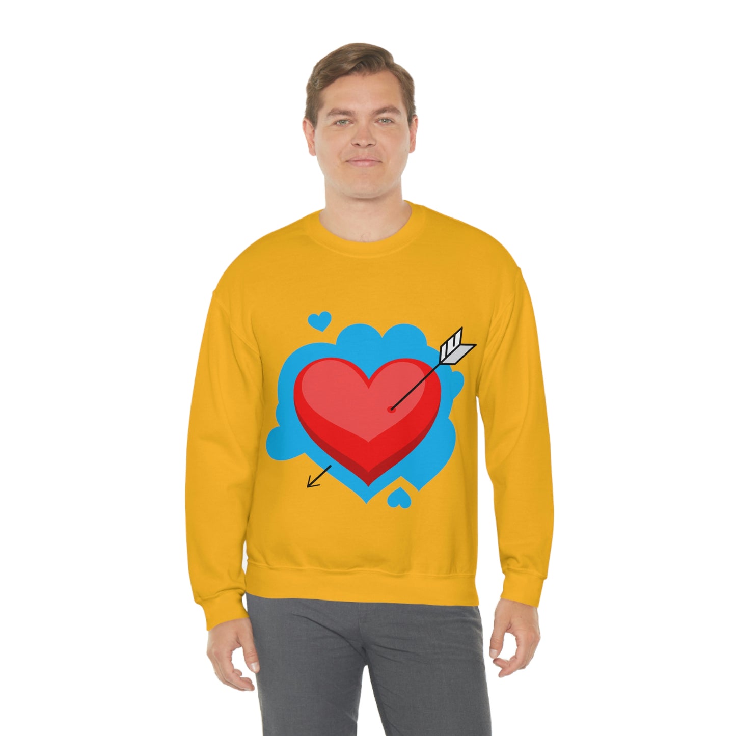 Heart with Arrow Crewneck Sweatshirt My Daughter Love's This Sweatshirt!
