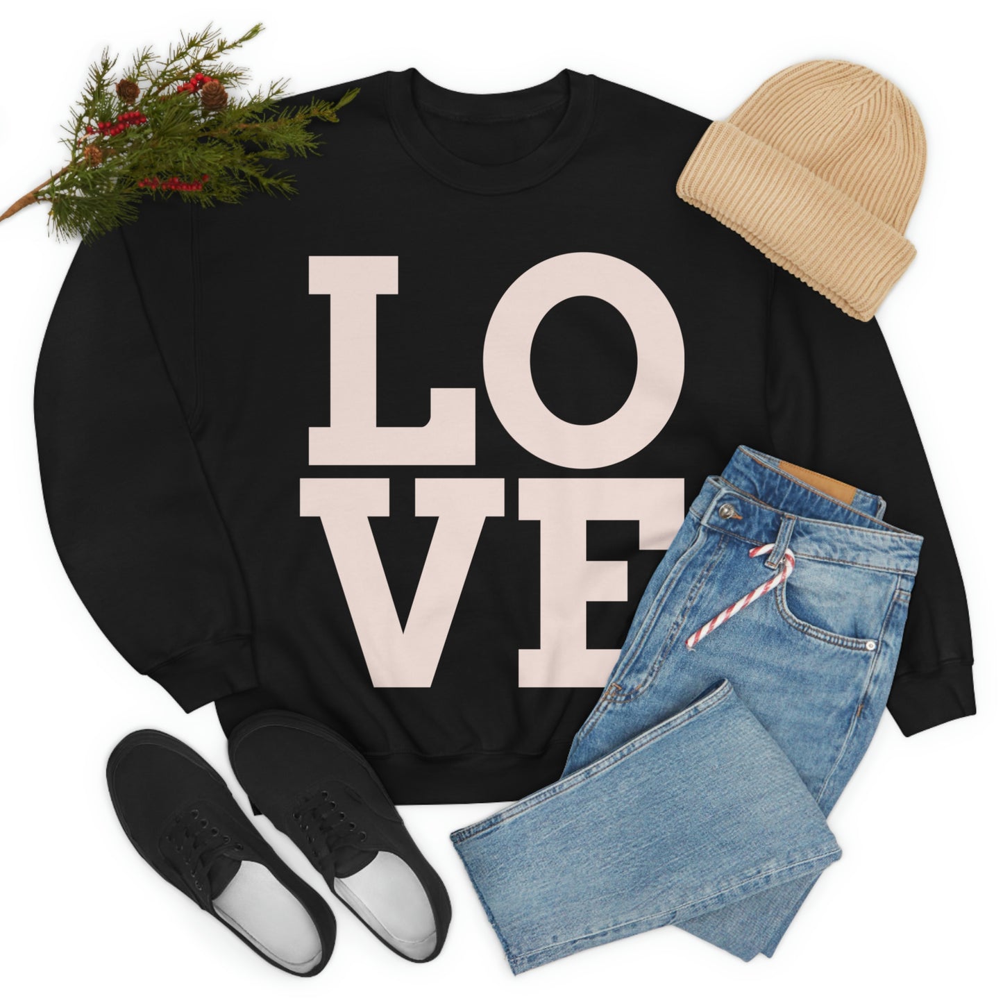 Sweat-shirt ras du cou LOVE J'adore mon sweat-shirt !