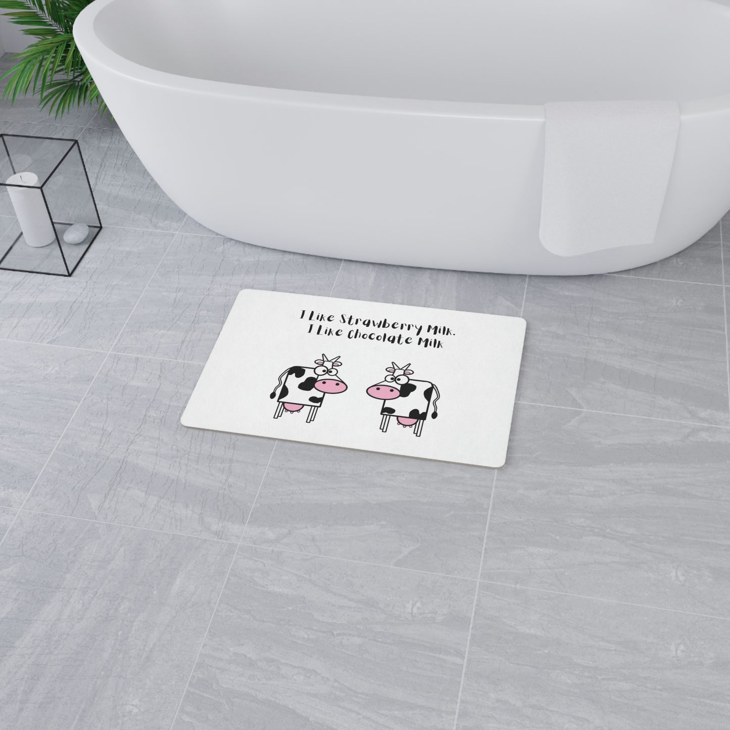Tapis de sol 2 vaches amusantes Les enfants adoreront ce tapis !