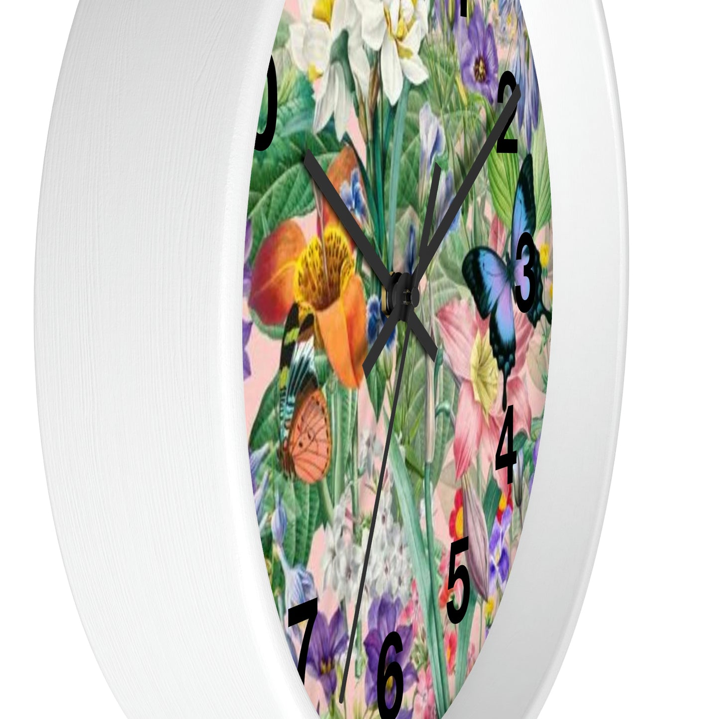 Butterfly Flower Garden Wall Clock Momma Want This Clock!