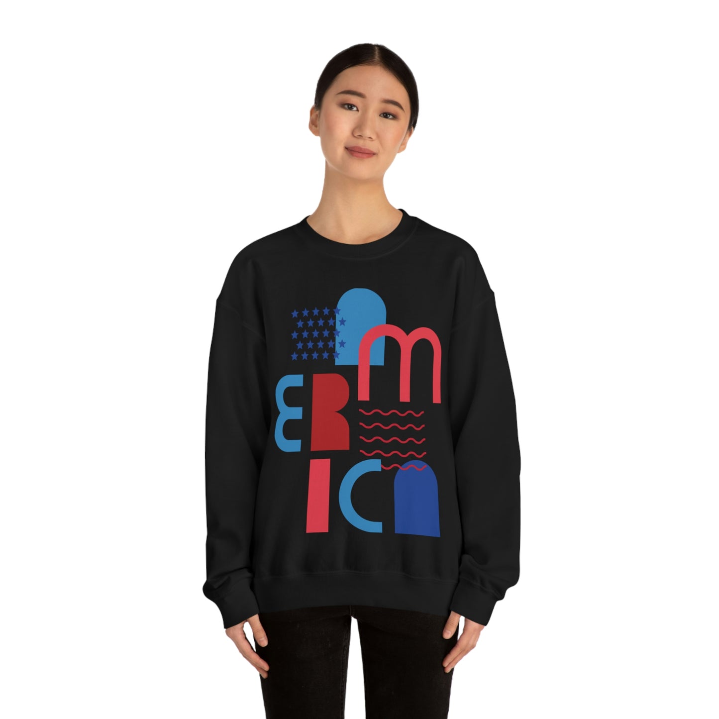 America Crewneck Sweatshirt Looking Fabulous!