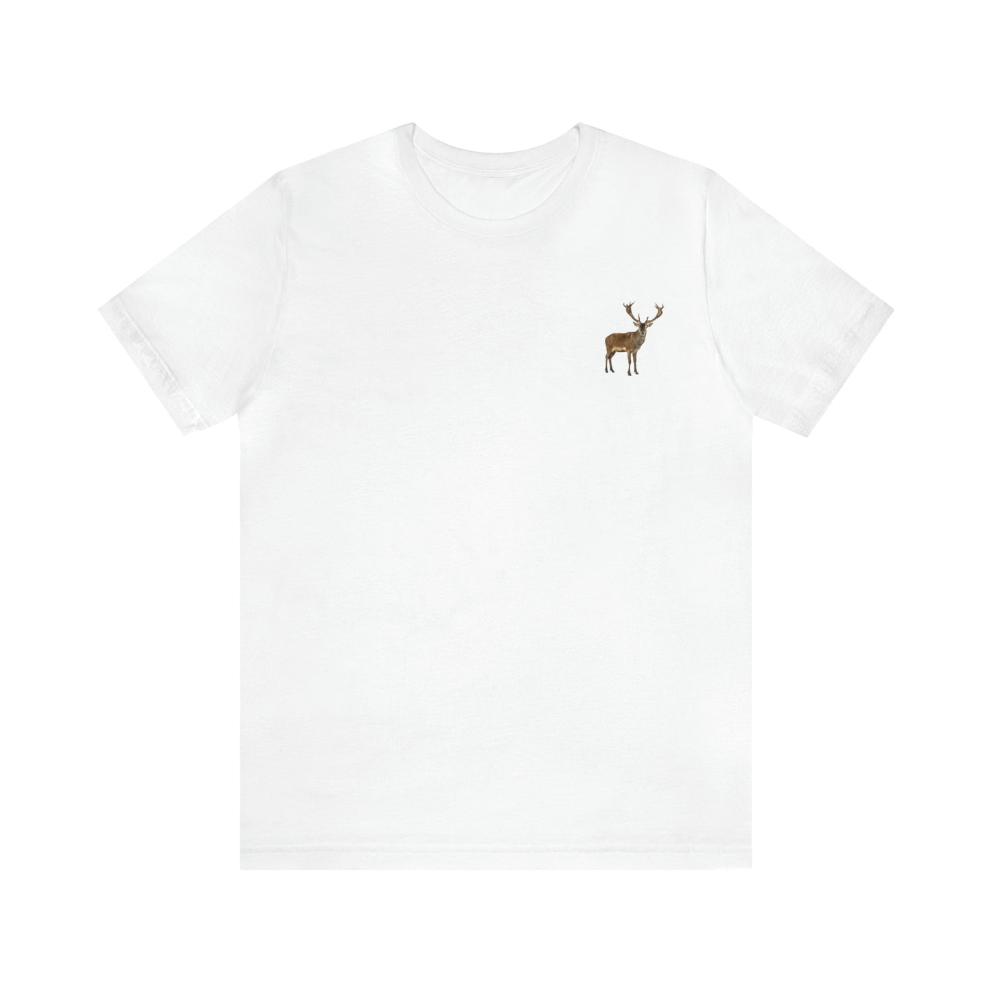 Silhouette Deer Unisex Jersey Short Sleeve T-shirt Work Traveling Restaurant Bowling
